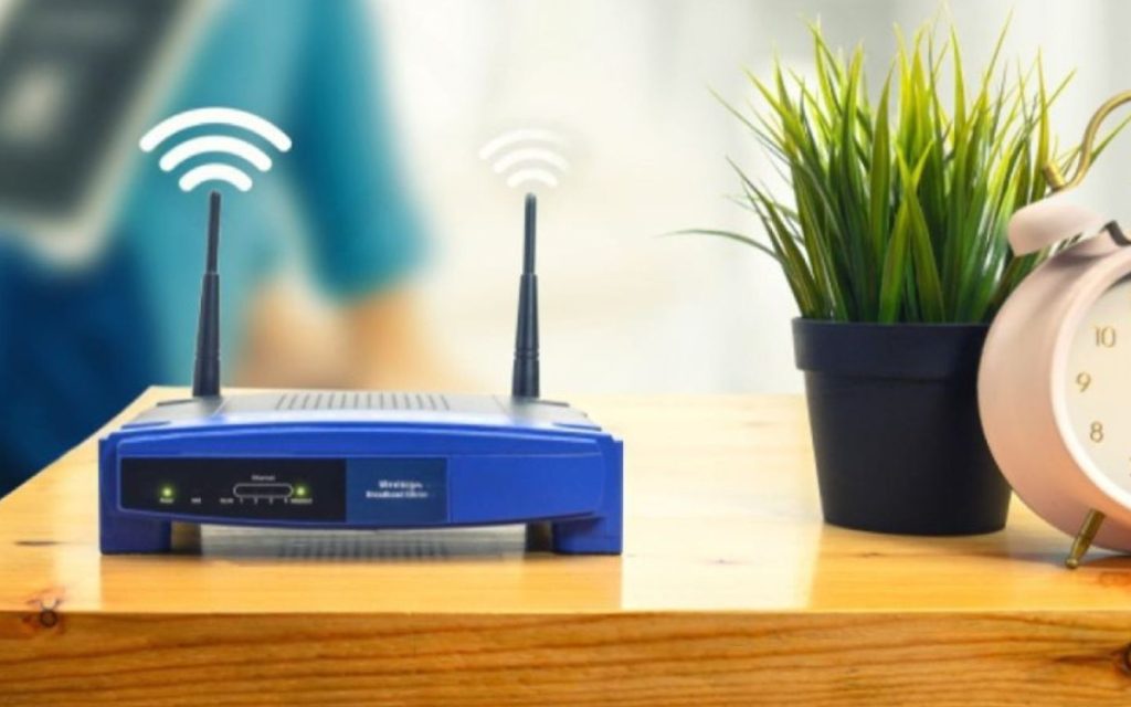 Wifi Router on a table