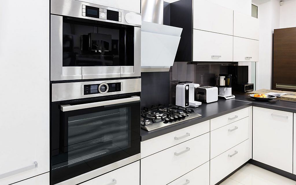 monochrome kitchen transformation theme