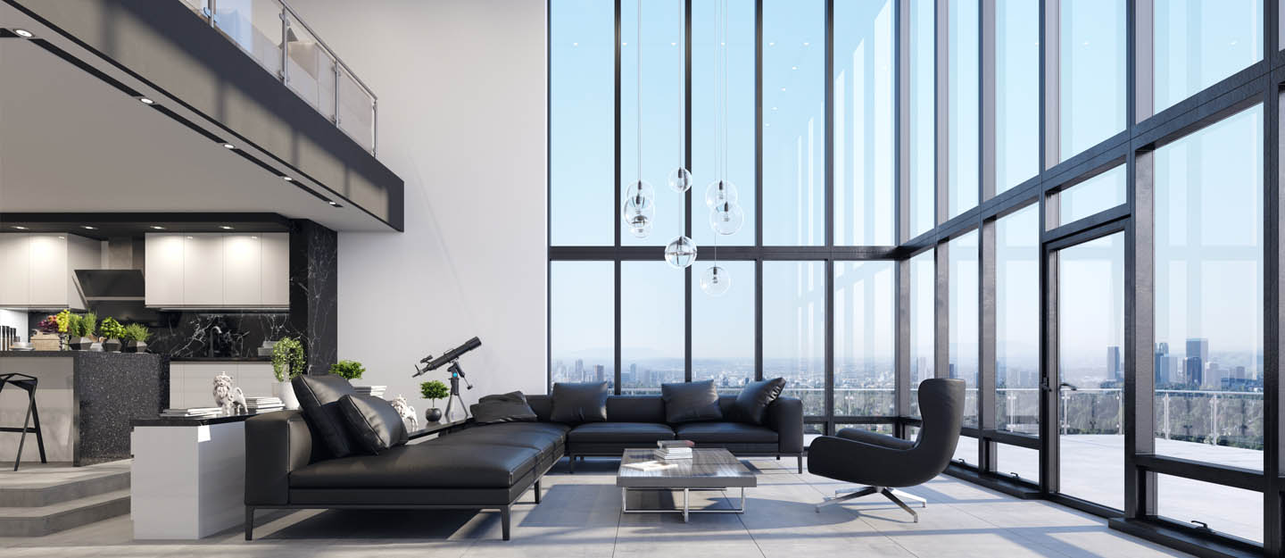 living in a penthouse