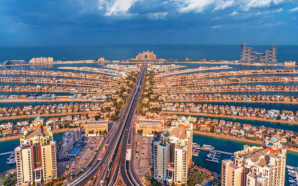 منطقة نخلة جميرا من الأعلى