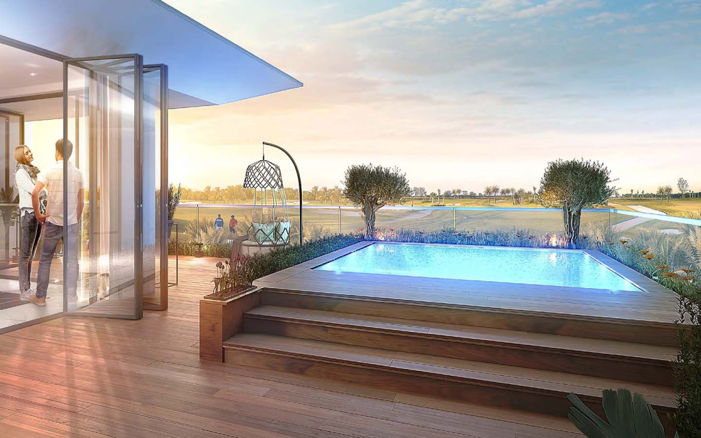 damac hills luxury project comes with a separate pool in every villa