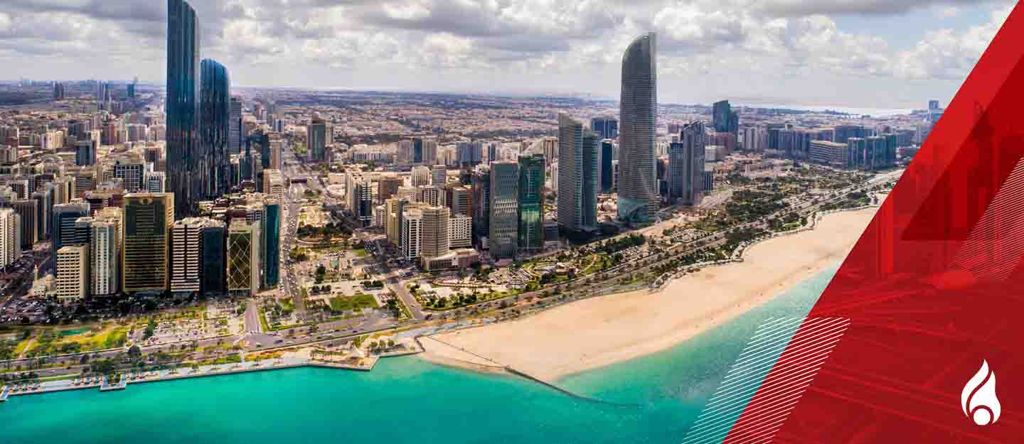 إمارة أبوظبي مع شعار دوبيزل
