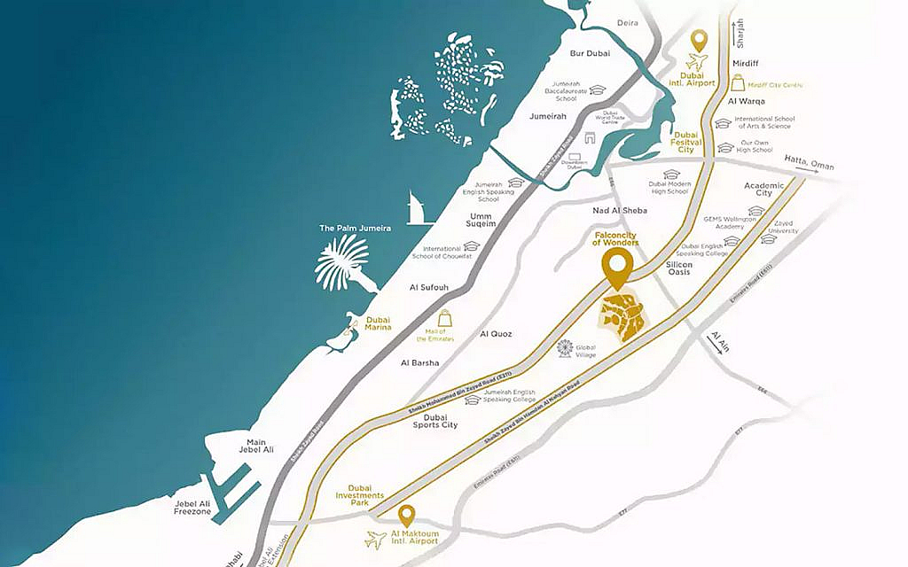 خريطة مشروع ايسترن ريزيدنس
