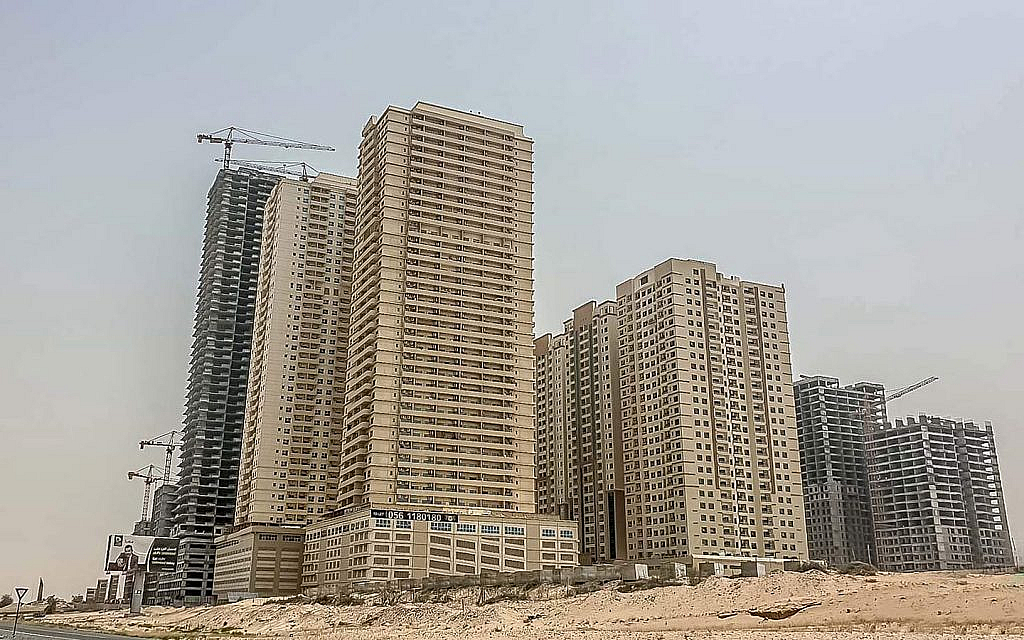 Under-construction building in Ajman Uptown