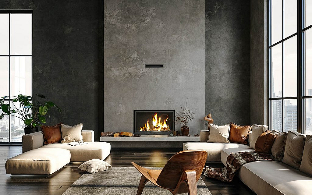 neutral colours are great for mantelpiece decor ideas for winter living room