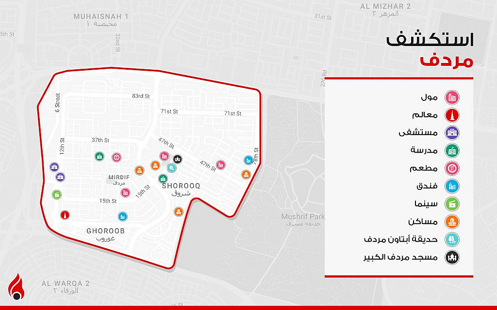 المرافق والمعالم في مردف