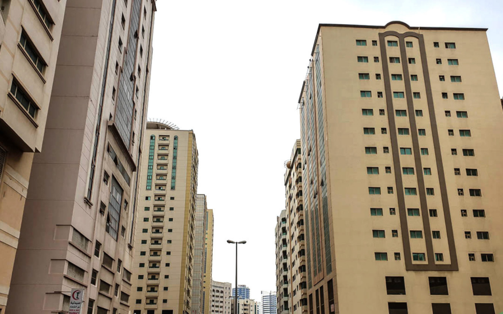 Cluster of apartment complexes in Al Qasimia