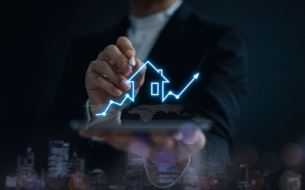 رسم توضيحي لسوق العقارات