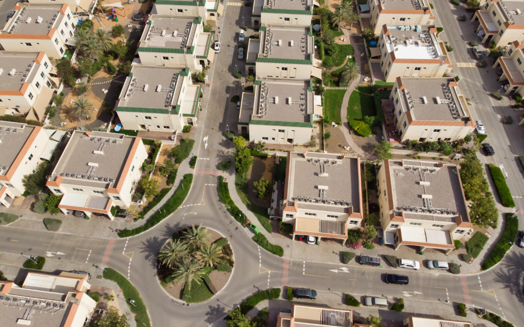 aerial view of Dubai’s residential society