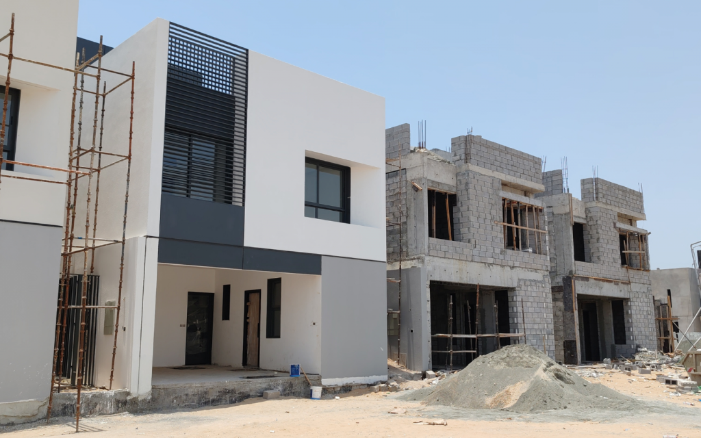 Under construction project in Dubai