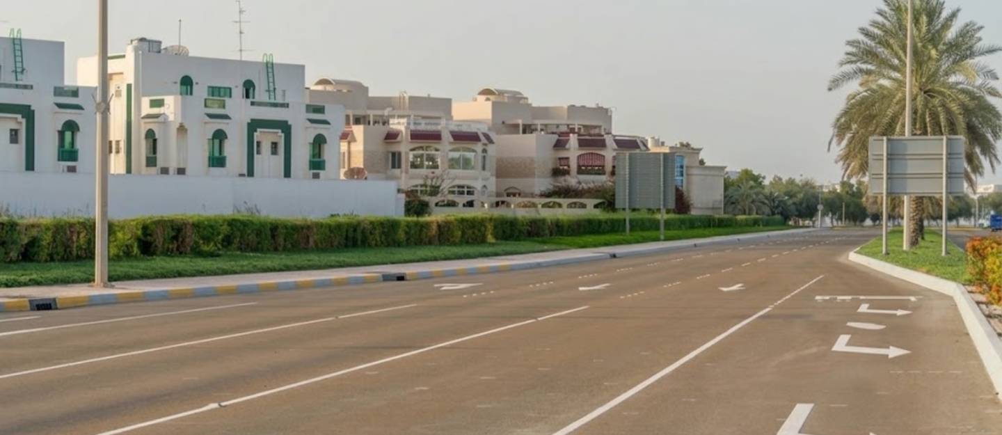 street view of villas in Abu Dhabi