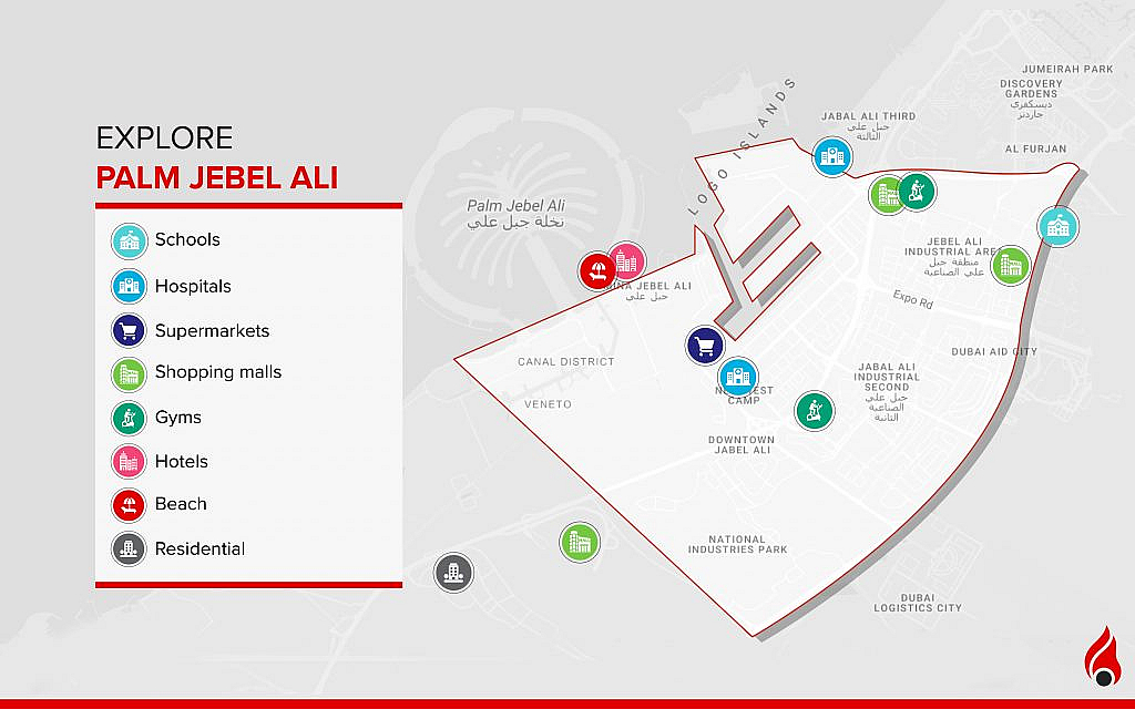 Infographic for Palm Jebel Ali Dubai