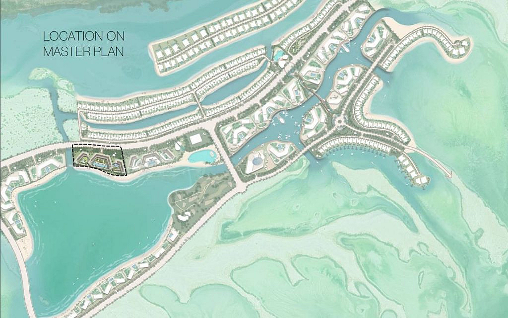 Location of Delphine Beach Residence in Umm Al Quwain