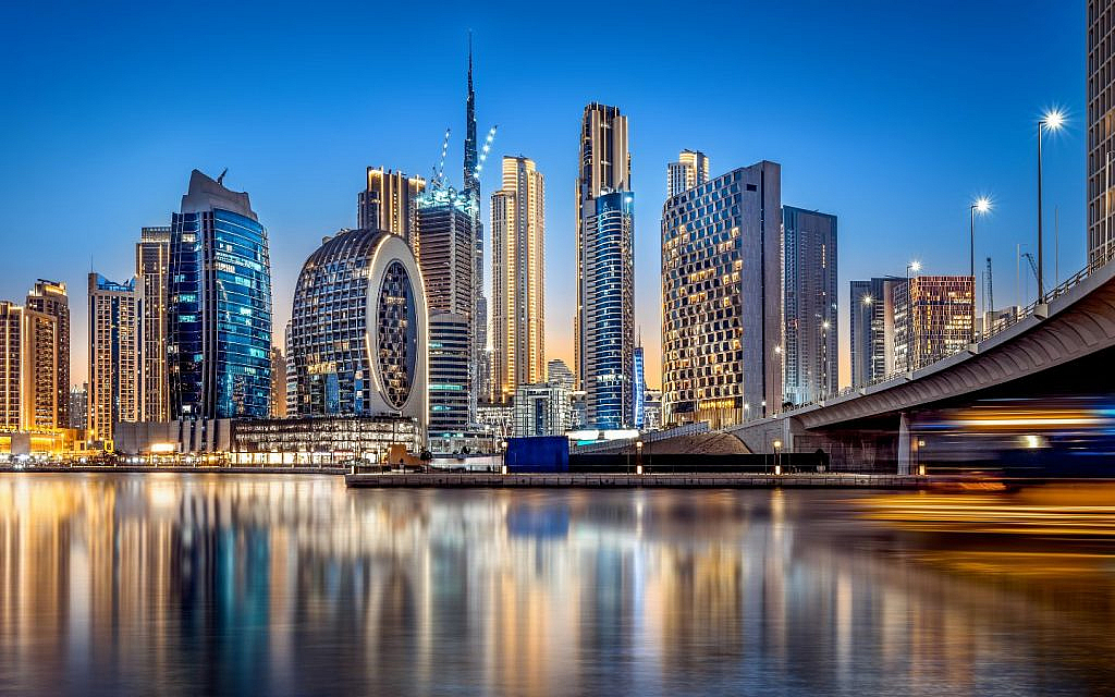 Business Bay is a skyscraper district with a fast paced environment