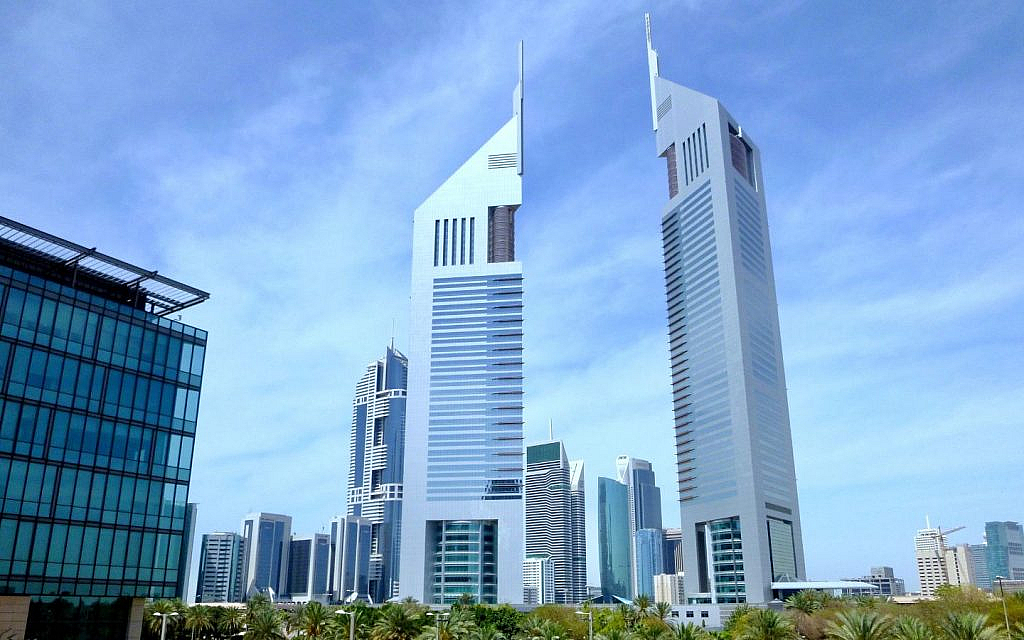 popular buildings in dubai such as Emirates towers