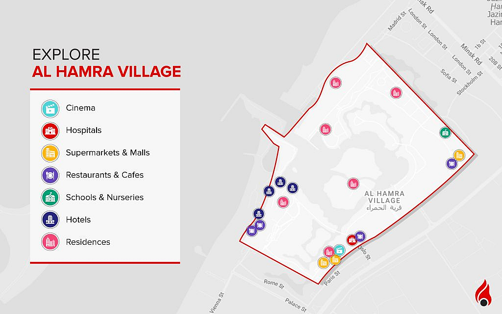 map of al hamra village