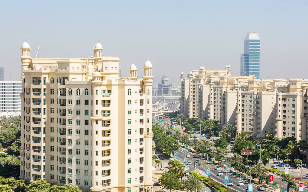 apartments clustered in Palm Jumeirah