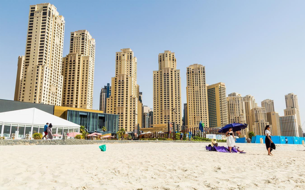 View of apartment cluster in JBR