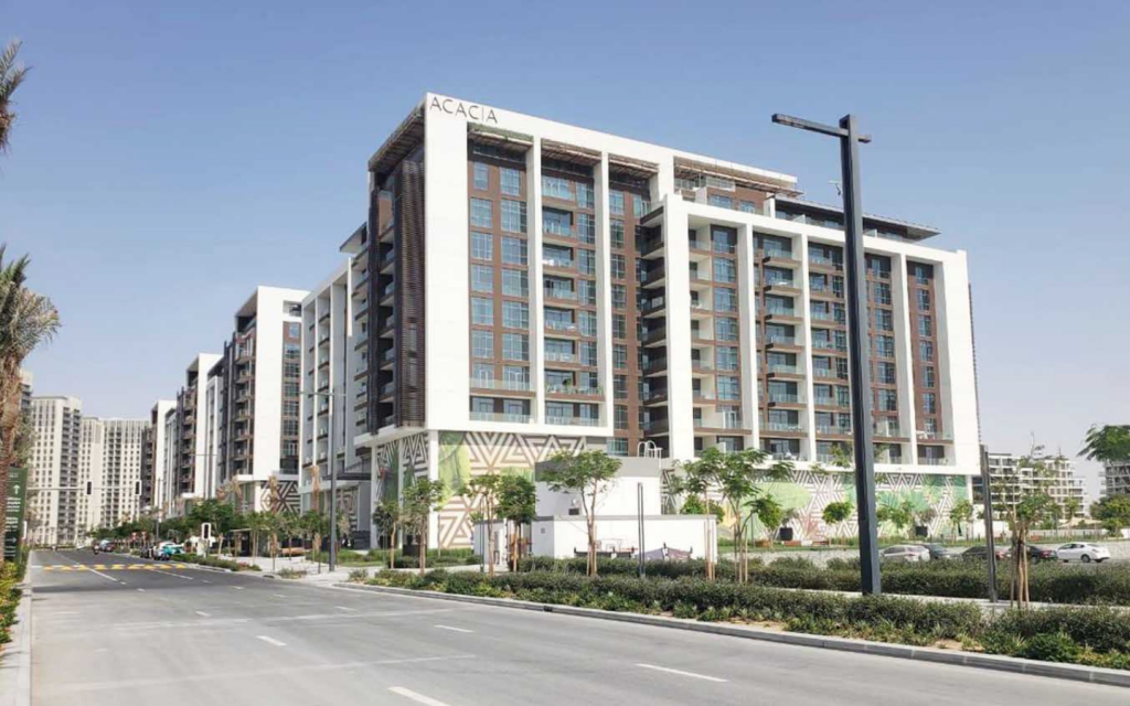 mid-rise apartment complex in Dubai Hills Estate