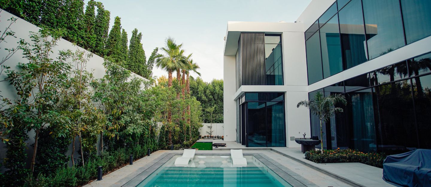 View of a modern villa