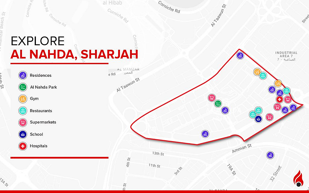 A bird's eye view of Al Nahda, Sharjah