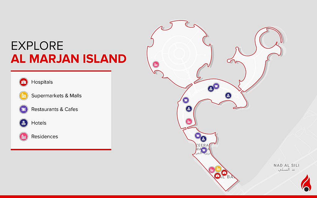 map of al marjan island