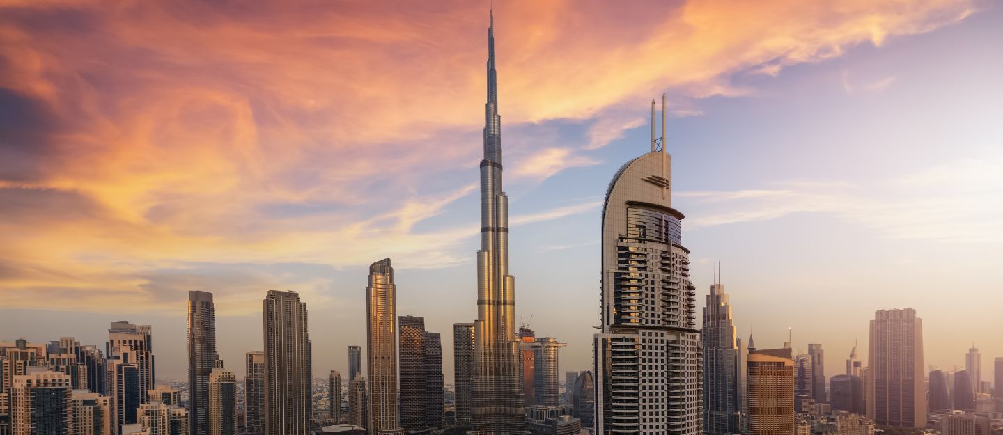 View of Dubai skyline
