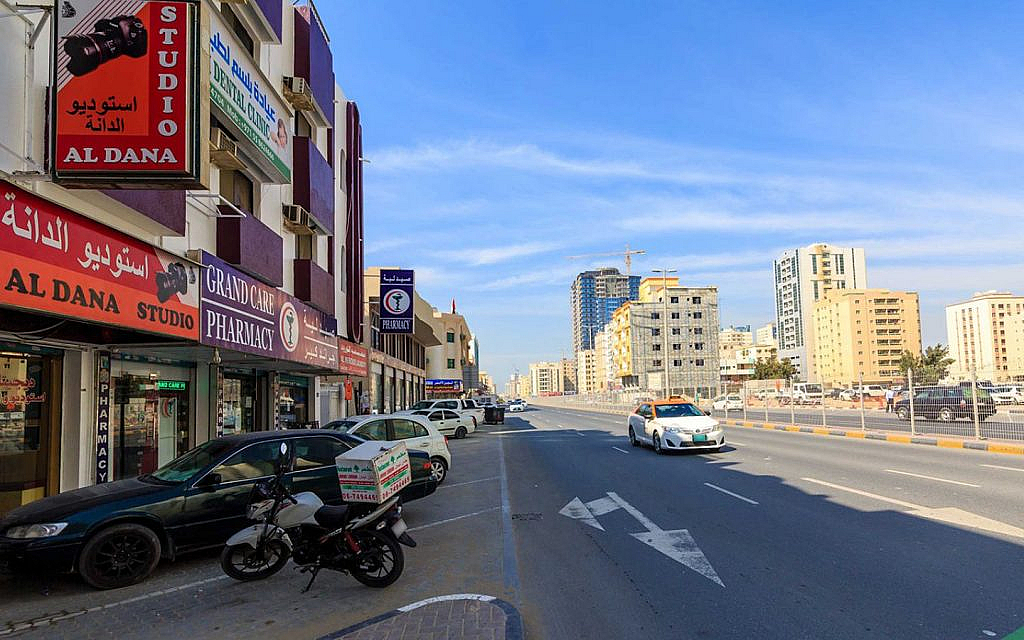 شارع في منطقة النعيمية في عجمان