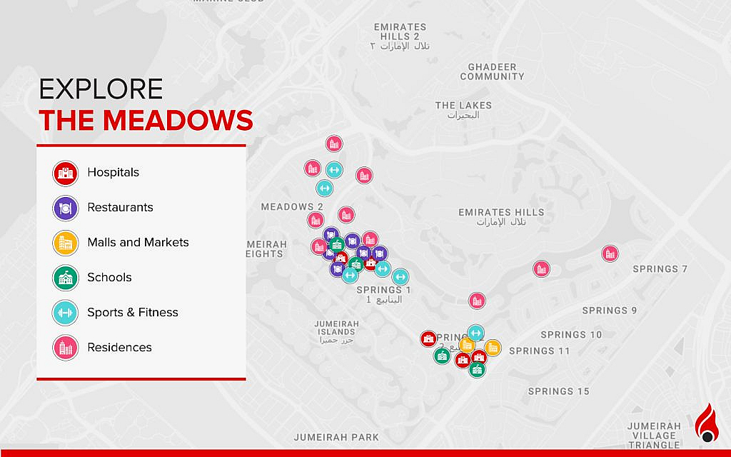 Bird’s Eye View for the Meadows Dubai