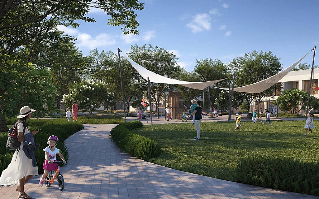 the project has numerous amenities including parks and spaces for children