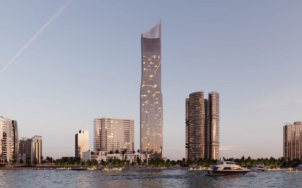 Front view of Tiger Sky Tower