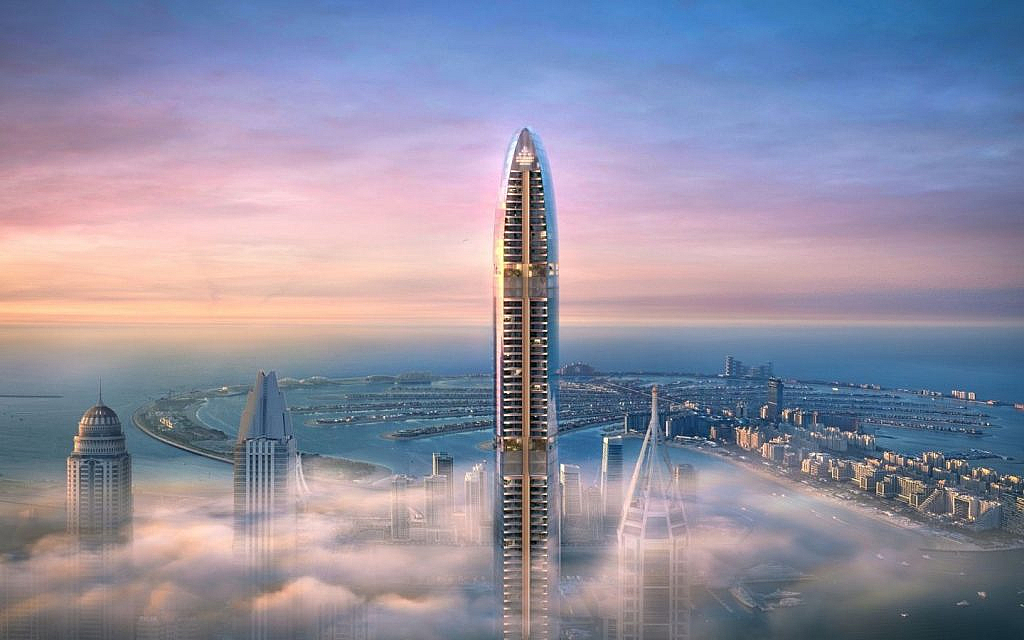 Six Senses Residences Dubai Marina between clouds