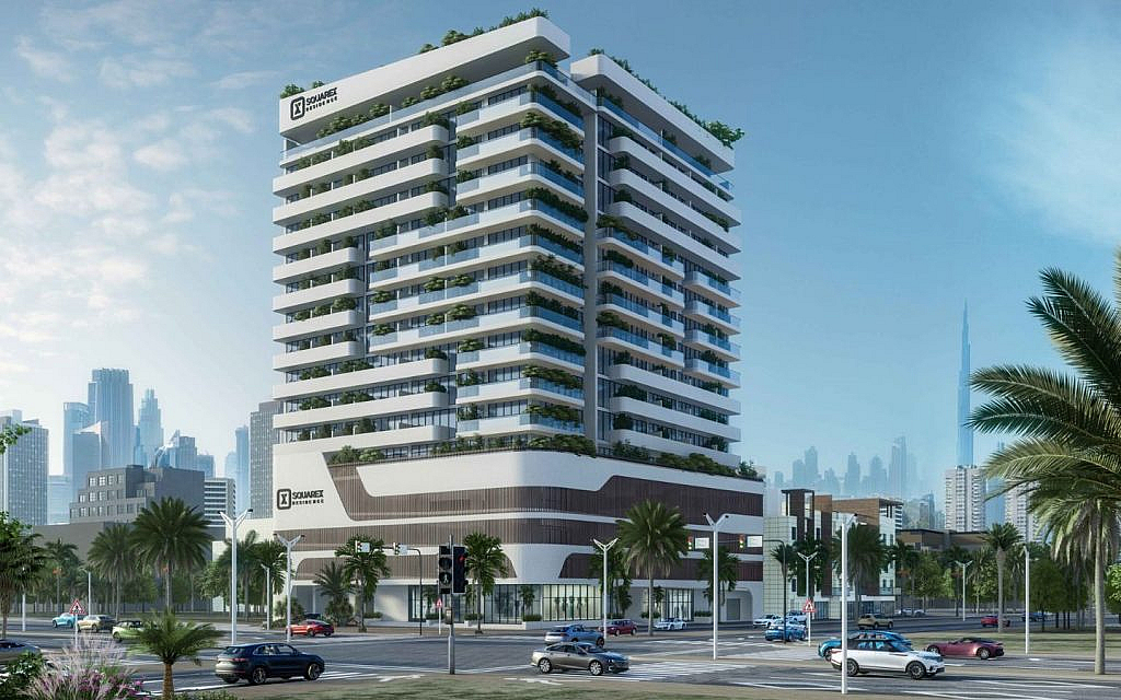 SquareX Residence exterior in jvc dubai