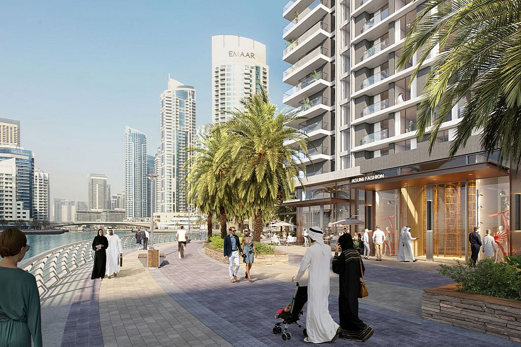 Dubai Marina is famous for its daily rental flats in Dubai