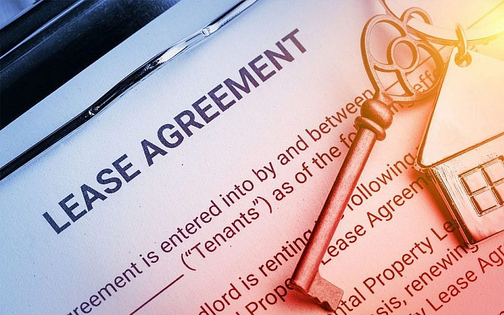 A lease agreement signed between landlord and tenant