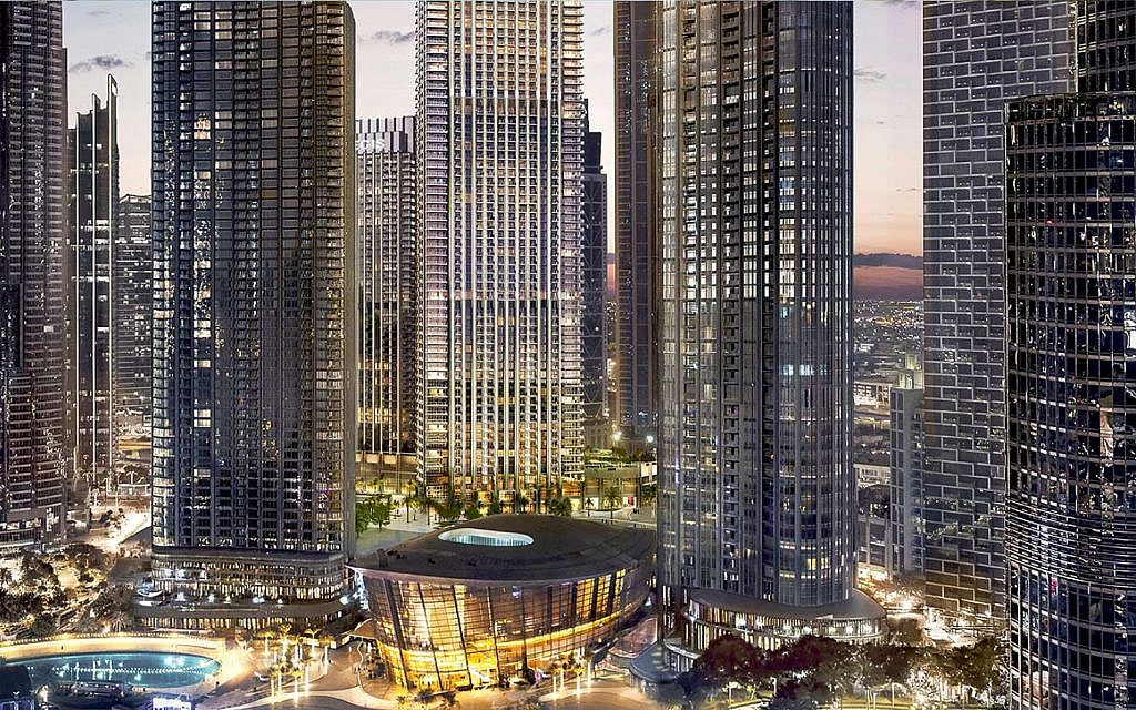 The St. Regis Residences comprises two towers linked by a podium.