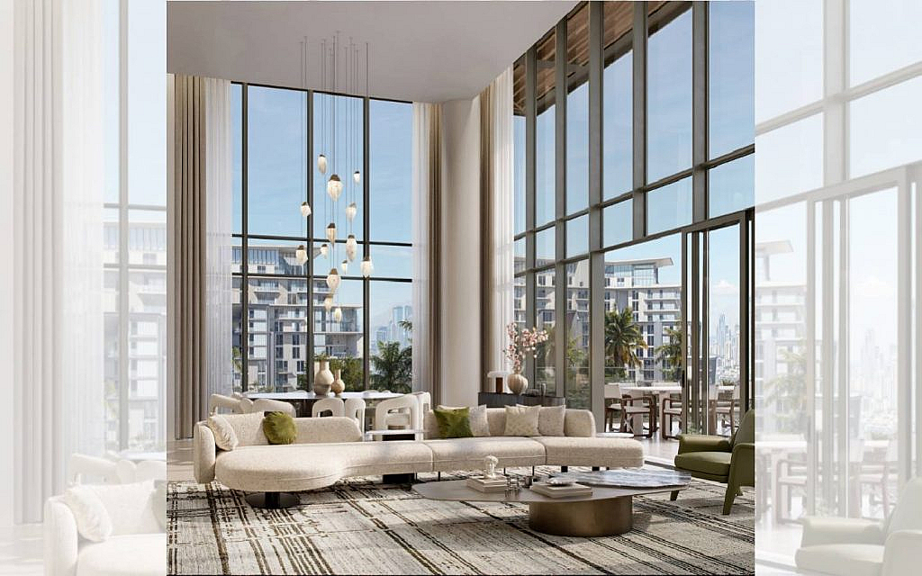 Layout of Crestlane apartments Dubai