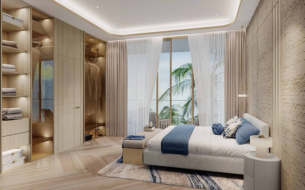 the interior boasts modern designs