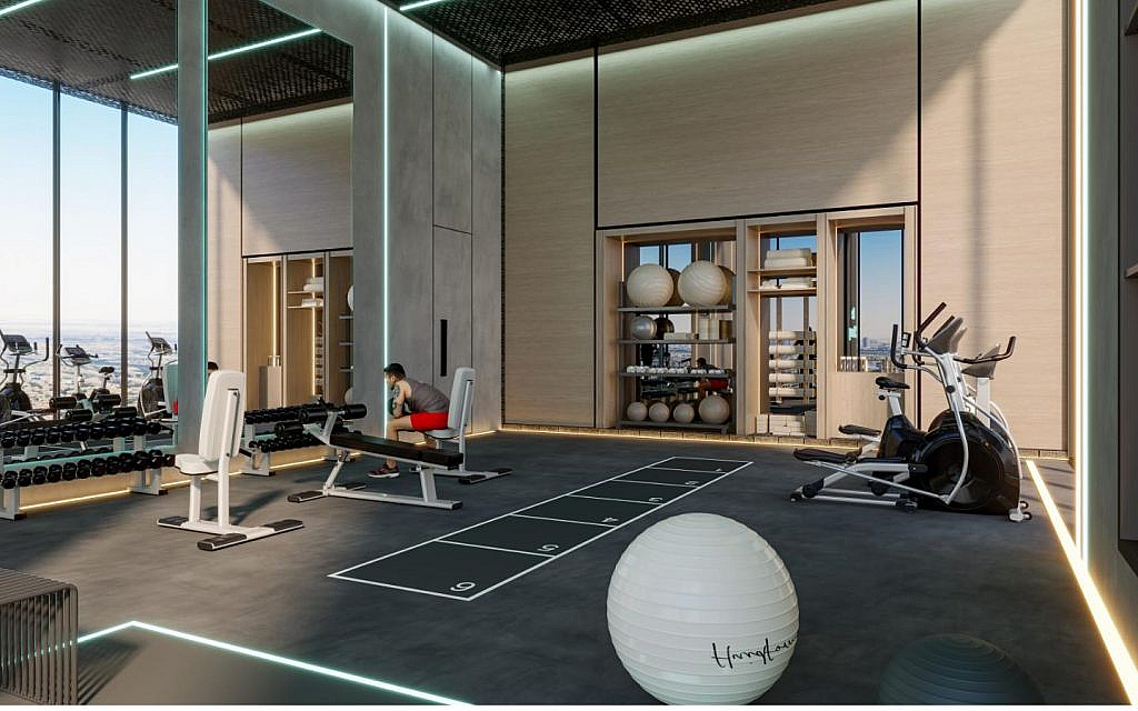 Samana Parkville amenities such as a gym 