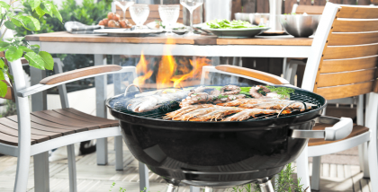 الشواء في المنزل