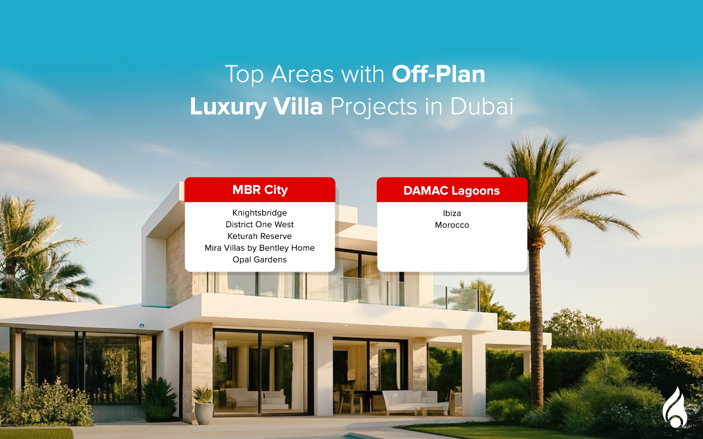 Popular areas with luxury villas according to Off‑plan property trends Jan–Jun 2025 Dubai