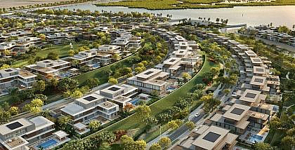 Modern villas and waterfront in a planned community, for safe neighbourhoods in Abu Dhabi.
