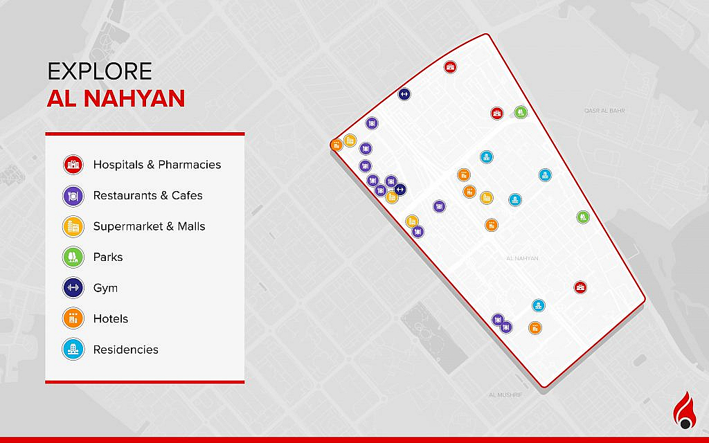 map of al nahyan