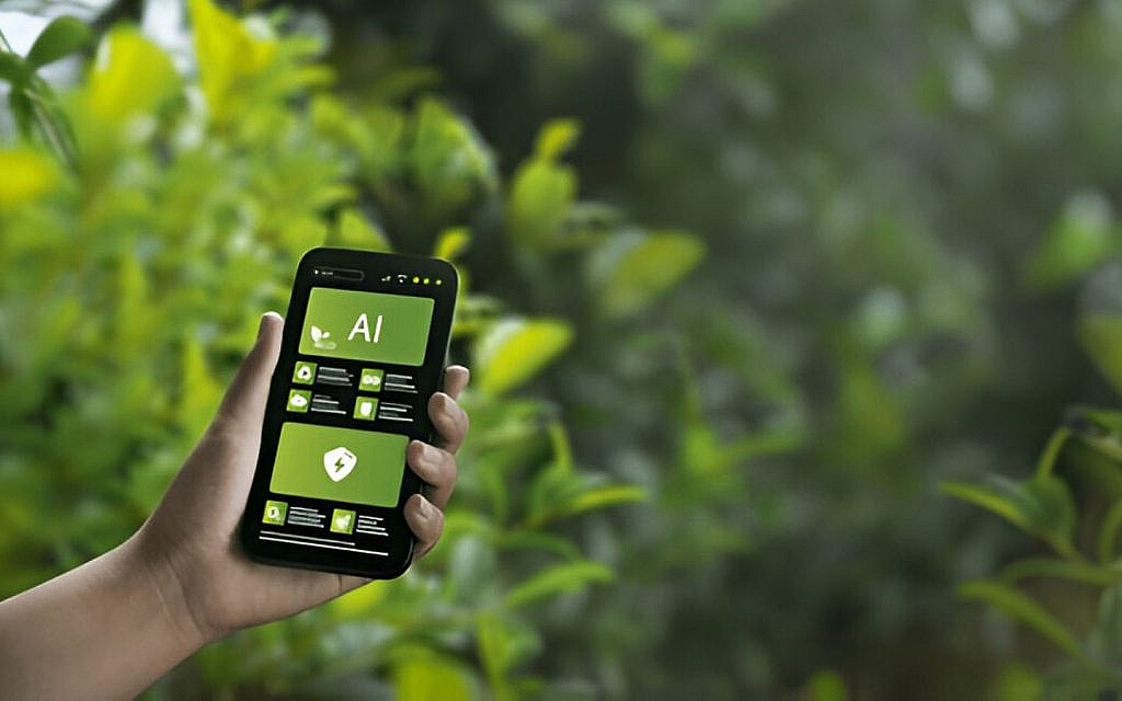 An AI-based app monitoring sustainable solutions implemented