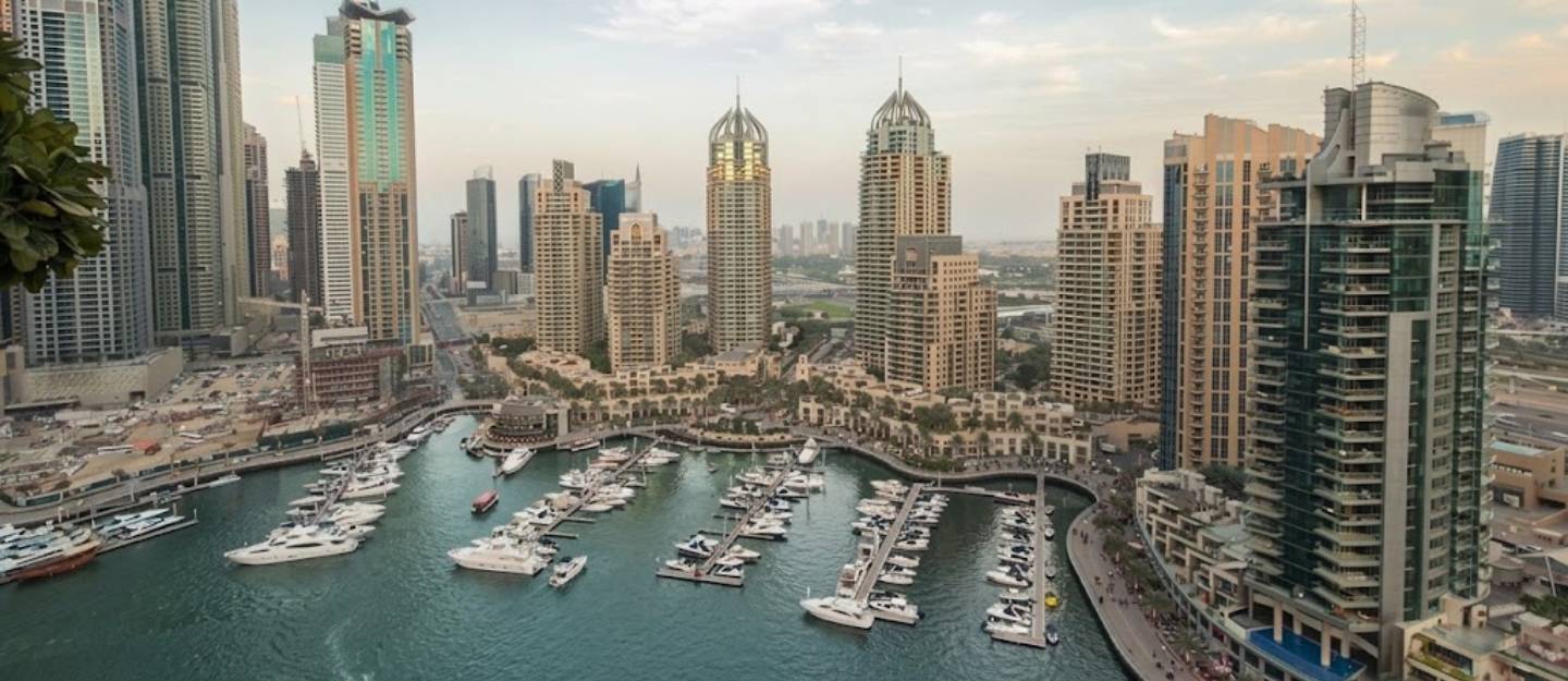 skyline near Dubai creek