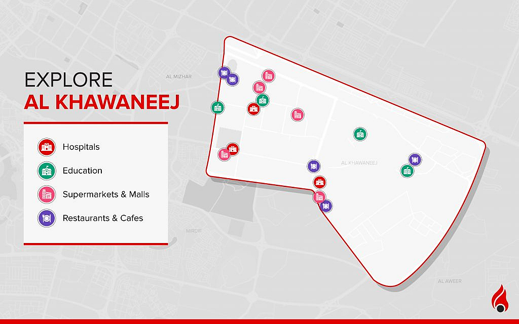 bird's eye Al Khawaneej neighbourhood review