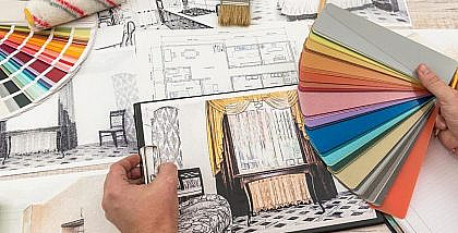 a person is selecting a paint
