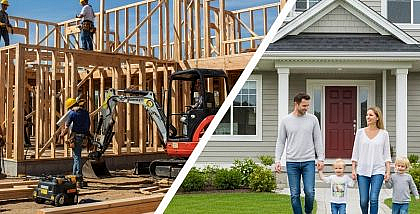 بناء منزل وشراء منزل