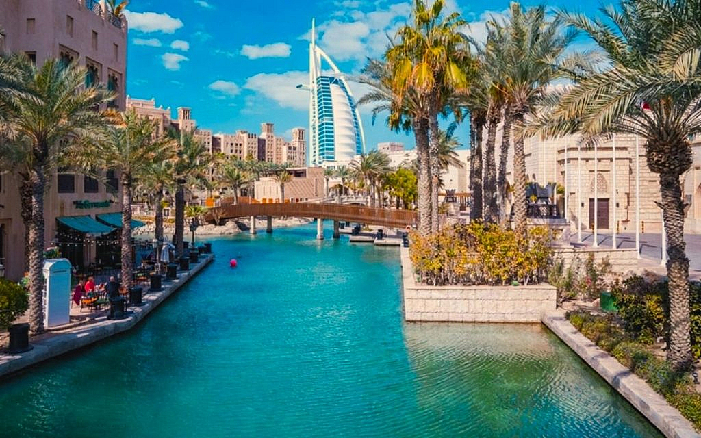 View of Burj Al Arab from a community