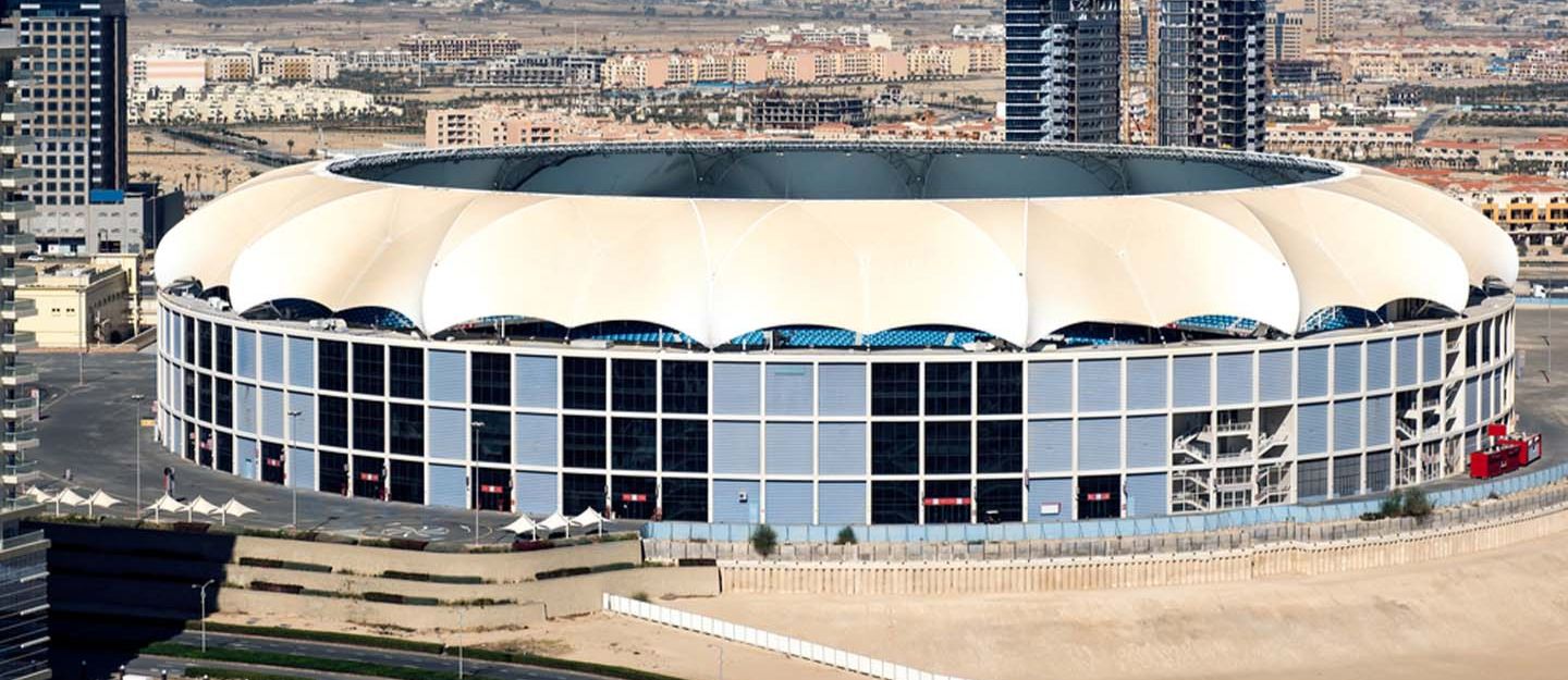 Areas for short-term rental apartments near Dubai International Cricket Stadium
